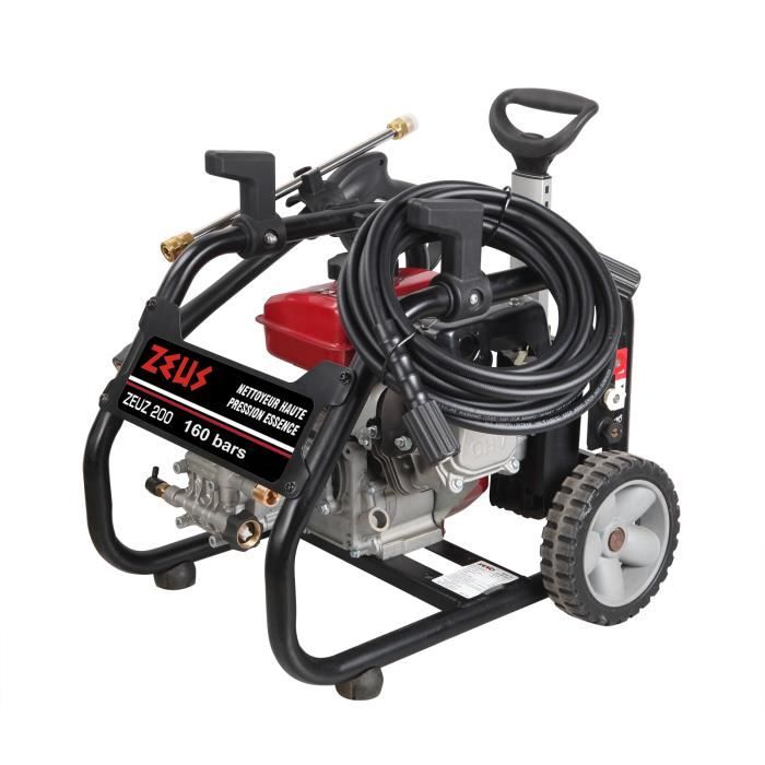 ZEUZ 4-Stroke Petrol High-Pressure Washer - 160 Bar, 450 L/h