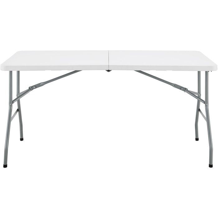 Folding Reception Table - TERRANOVA - White - Seats 6 - 152x70xH73.5 cm