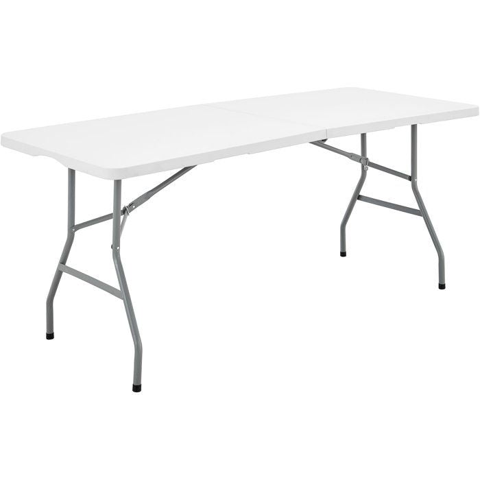 Folding Reception Table - TERRANOVA - White - Seats 8 - 180x74xH73.5 cm