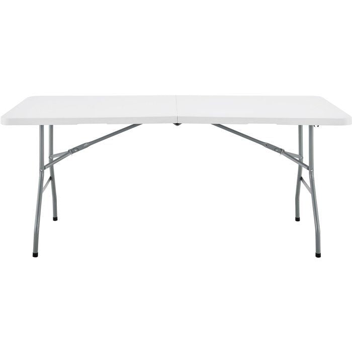 Folding Reception Table - TERRANOVA - White - Seats 8 - 180x74xH73.5 cm