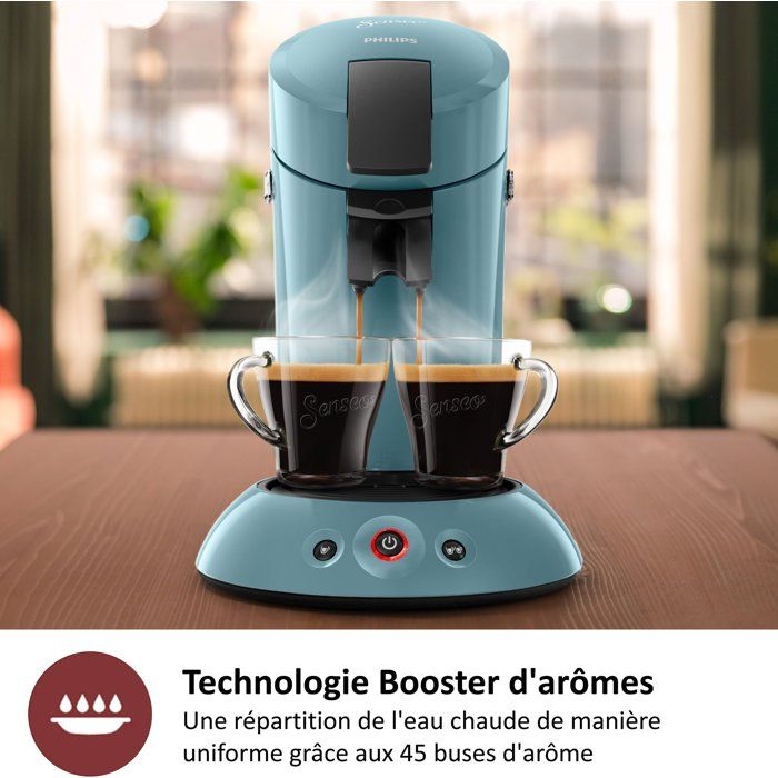 PHILIPS Pod Coffee Maker - SENSEO - HD6553/21 - Original - Blue Grey