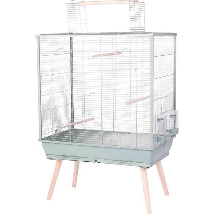 ZOLUX Neolife Elevated Wire Cage for Birds - 81 x 48 x 130 cm - Green