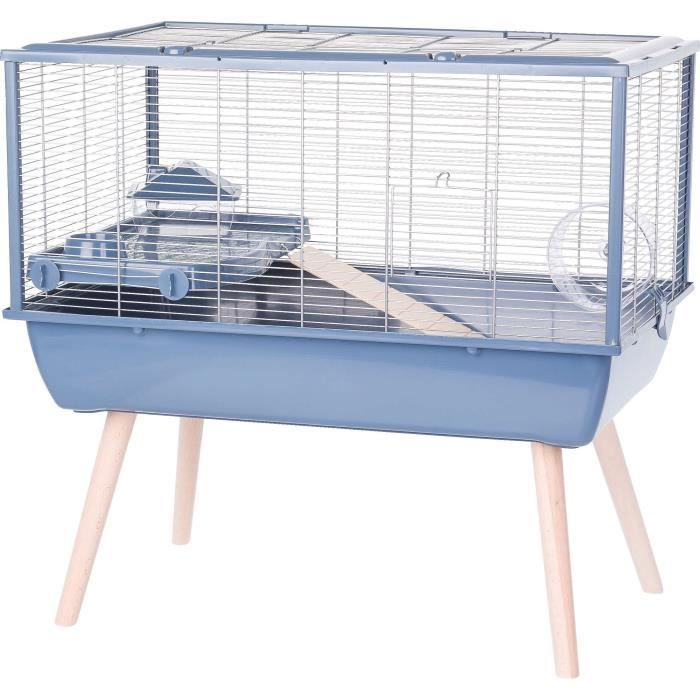 ZOLUX Cage rongeur surélevée  Néolife - Pour hamster - 78 x 48 x 75 cm - Bleu