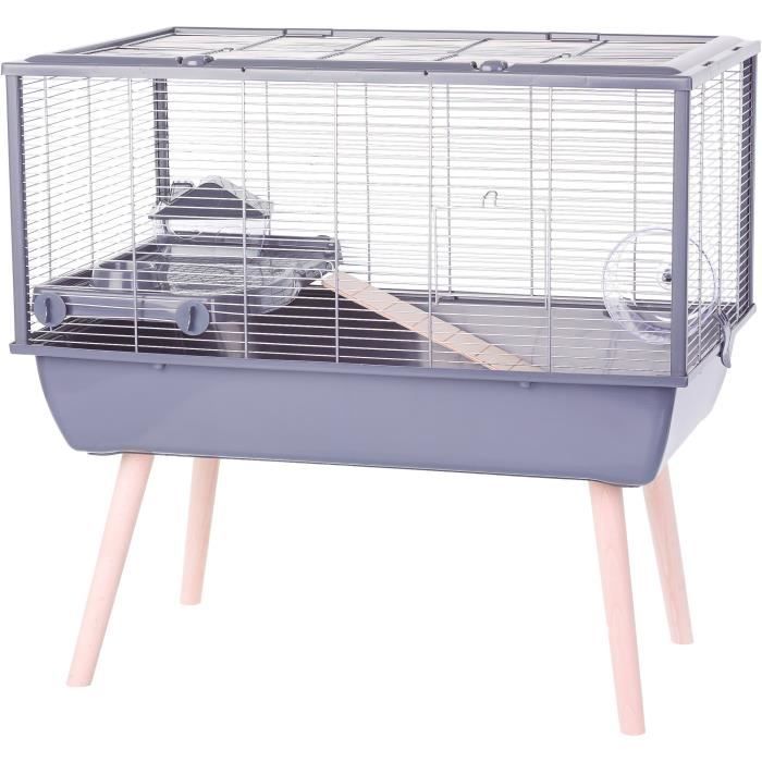 ZOLUX Neolife Elevated Rodent Cage for Hamsters 78x48x75cm Grey