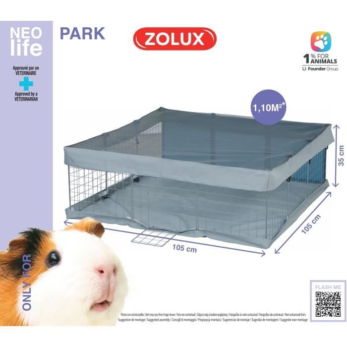ZOLUX Modular Enclosure Neo Park for Guinea Pigs 105x105x35cm