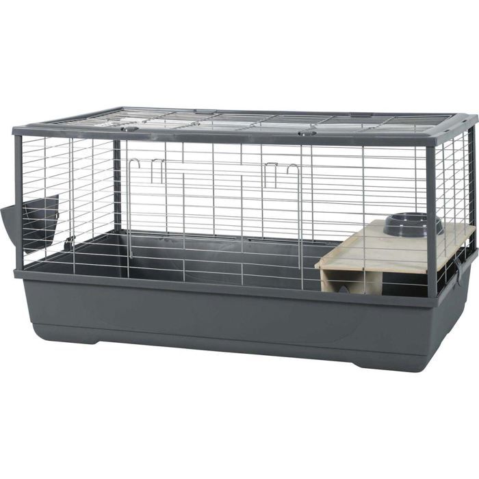 ZOLUX Néolife Wire Cage for Rabbits and Rodents - 101.5 x 54 x 51 cm - Grey