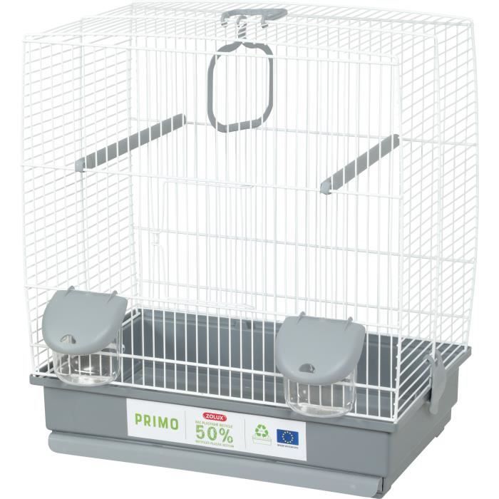 Bird Breeding Cage - Zolux - 40 x 25.5 x 44 cm - White and Grey