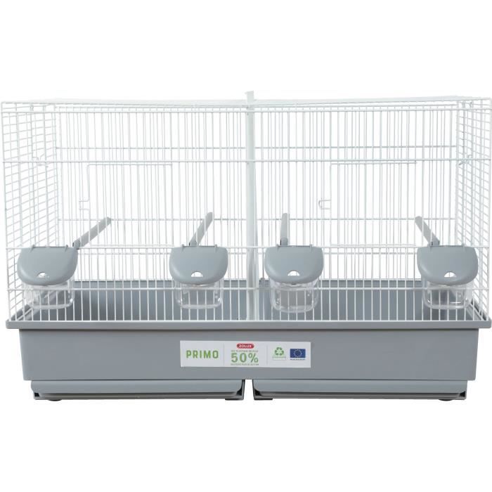 Primo Eco-Friendly Plastic Cage for Domestic Birds - 69x39x44.5 cm