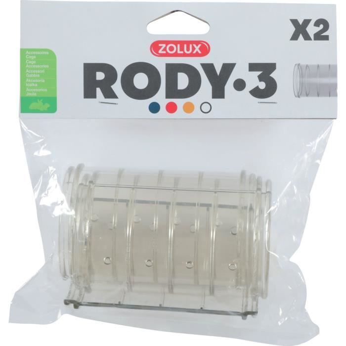 Rody3 Rodent Cage Straight Tube - ZOLUX - Roylounge - 2 Pieces