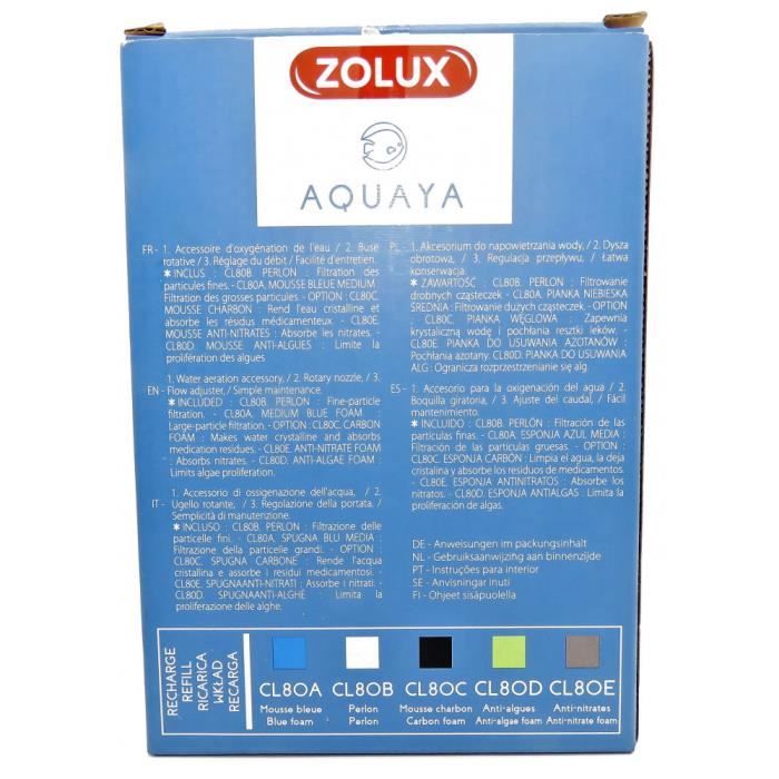 ZOLUX Classic 80 Internal Filter - 5W - For 40 to 80 L Aquariums - Adjustable Flow Rate