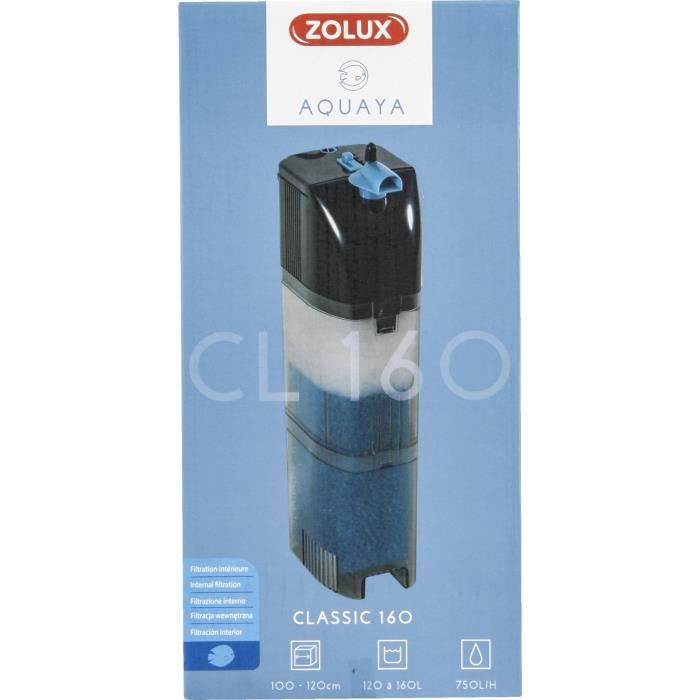 ZOLUX Classic Internal Filter - 14W - For 120 to 160 L Aquariums - 750 L/h Flow Rate