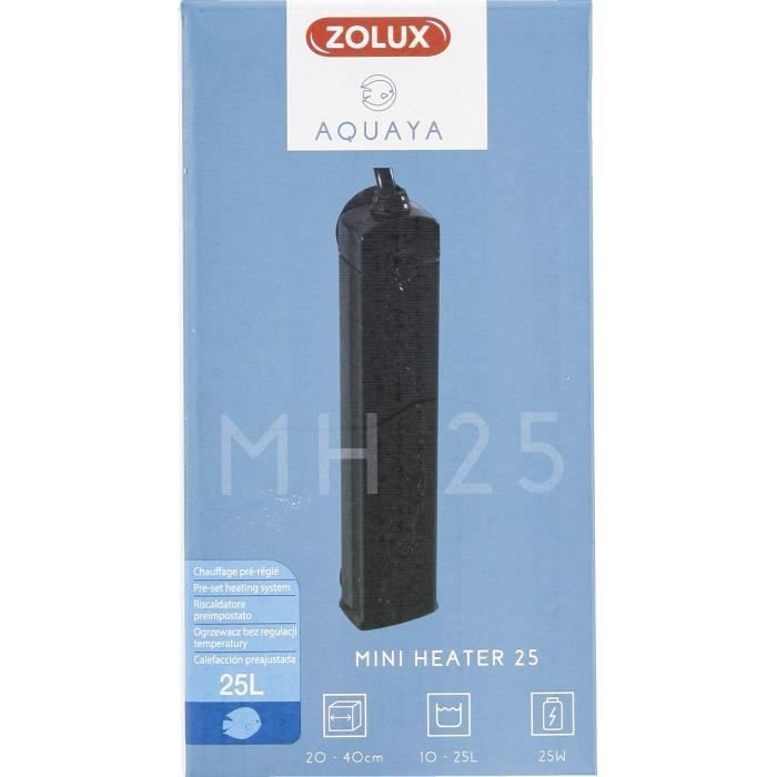 Zolux Preset Heater 23W for 10-25 L Aquariums