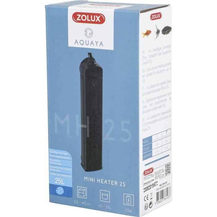 Zolux Preset Heater 23W for 10-25 L Aquariums