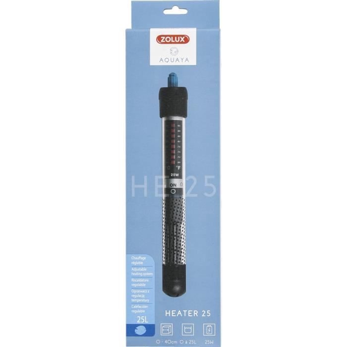 Aquarium Heater - ZOLUX - Heater 25 - 25W for 20 to 50 liters