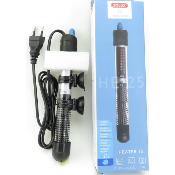 Aquarium Heater - ZOLUX - Heater 25 - 25W for 20 to 50 liters