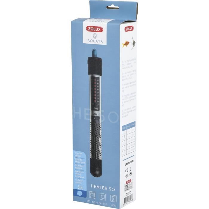 Aquarium Heater - Zolux - Heater 50 - 50W for Exotic Fish