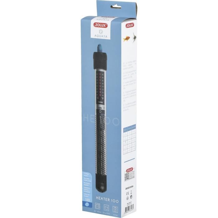 Aquarium Heater - Zolux - Heater 100 - 100W for 50 to 100 liters