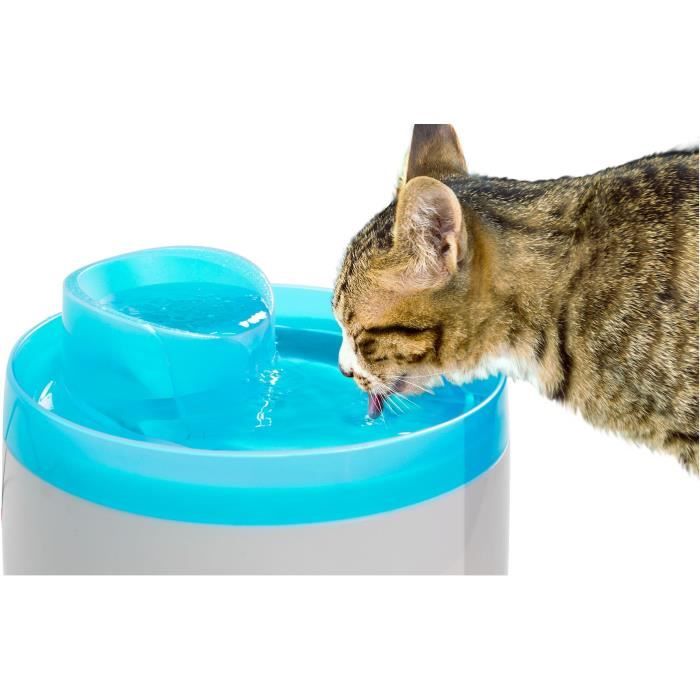 Fontaine a eau - Zolux - Pour chats et chiens - Avec cartouche filtrante - 2 litres