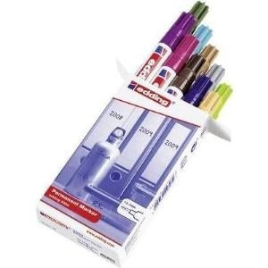EDDING Permanent Markers Set of 10 1.5-3 mm Assorted Colors (4-300009)