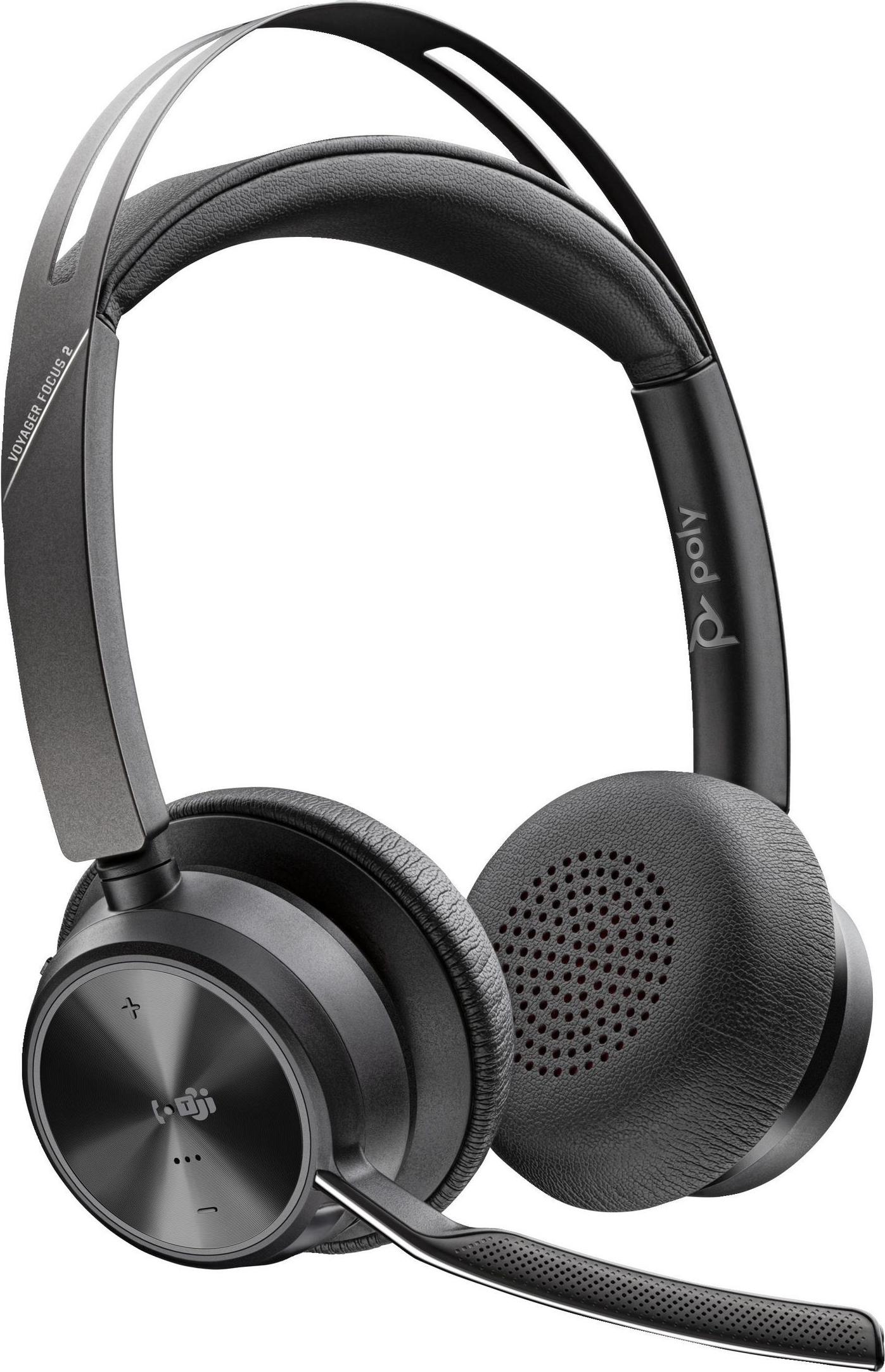 HP POLY Voyager Focus 2 Stereo Bluetooth Headset with Charging Station - Microsoft Teams Certified
