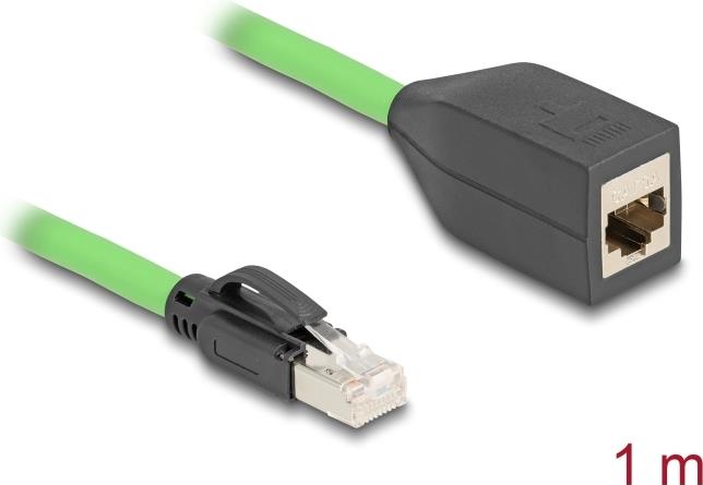 Delock RJ45 Network Extension Cable Cat.6A Male to Female SF/UTP 1 m