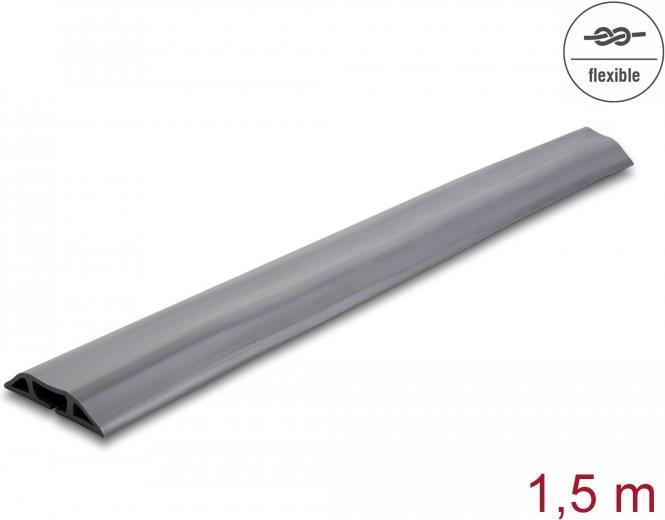 Delock - Kabelkanal - flexible, 70 x 13 mm - Boden montierbar - 1.5 m - Grau