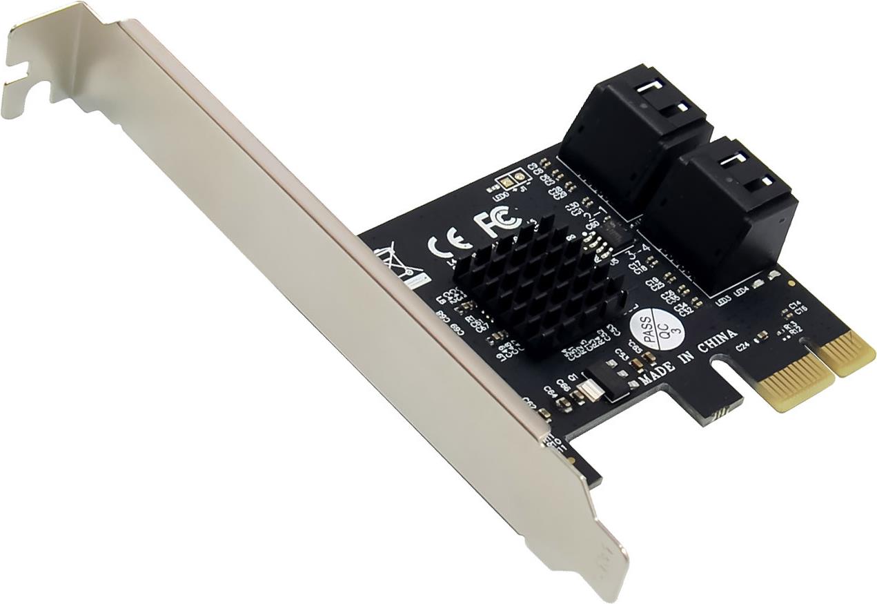 InLine Interface Card - 4x SATA 6Gb/s - PCIe 2.0 - 76617 M