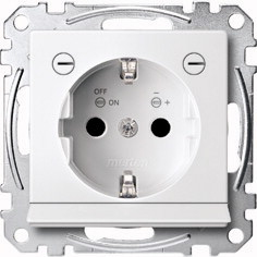 Merten MEG2304-0325 CEE 7/3 Socket - White
