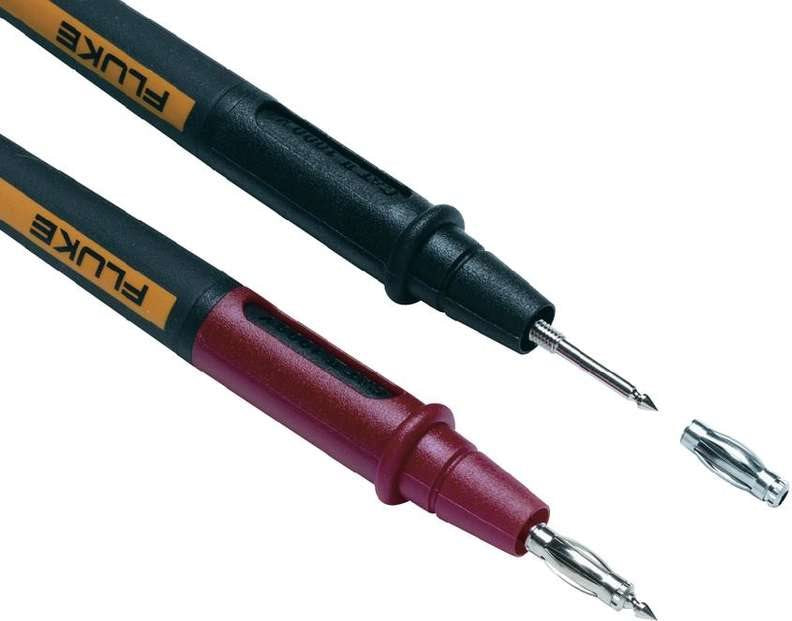 Fluke TL175E Test Lead - CAT II/III/IV - 4 mm - 1.9 cm - for Fluke Multimeters 110 Plus, 113,114, 115,116, 117,175, 177,179 EN61010-031