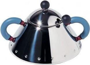 Alessi 9097 - Sugar Bowl - Blue - Stainless Steel (9097)