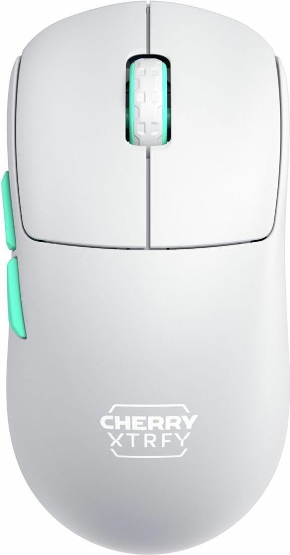 CHERRY XTRFY M68 Wireless - RF Wireless - 26000 DPI - Blau - Türkis - Weiß (CX-M68W-WHITE)