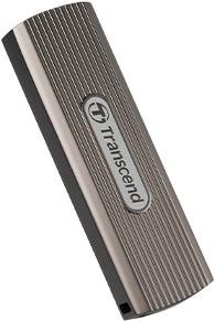 Transcend ESD330C 2TB Encrypted External SSD, USB-C, 256-bit AES, Portable, Dark Grayish Brown (TS2TESD330C)