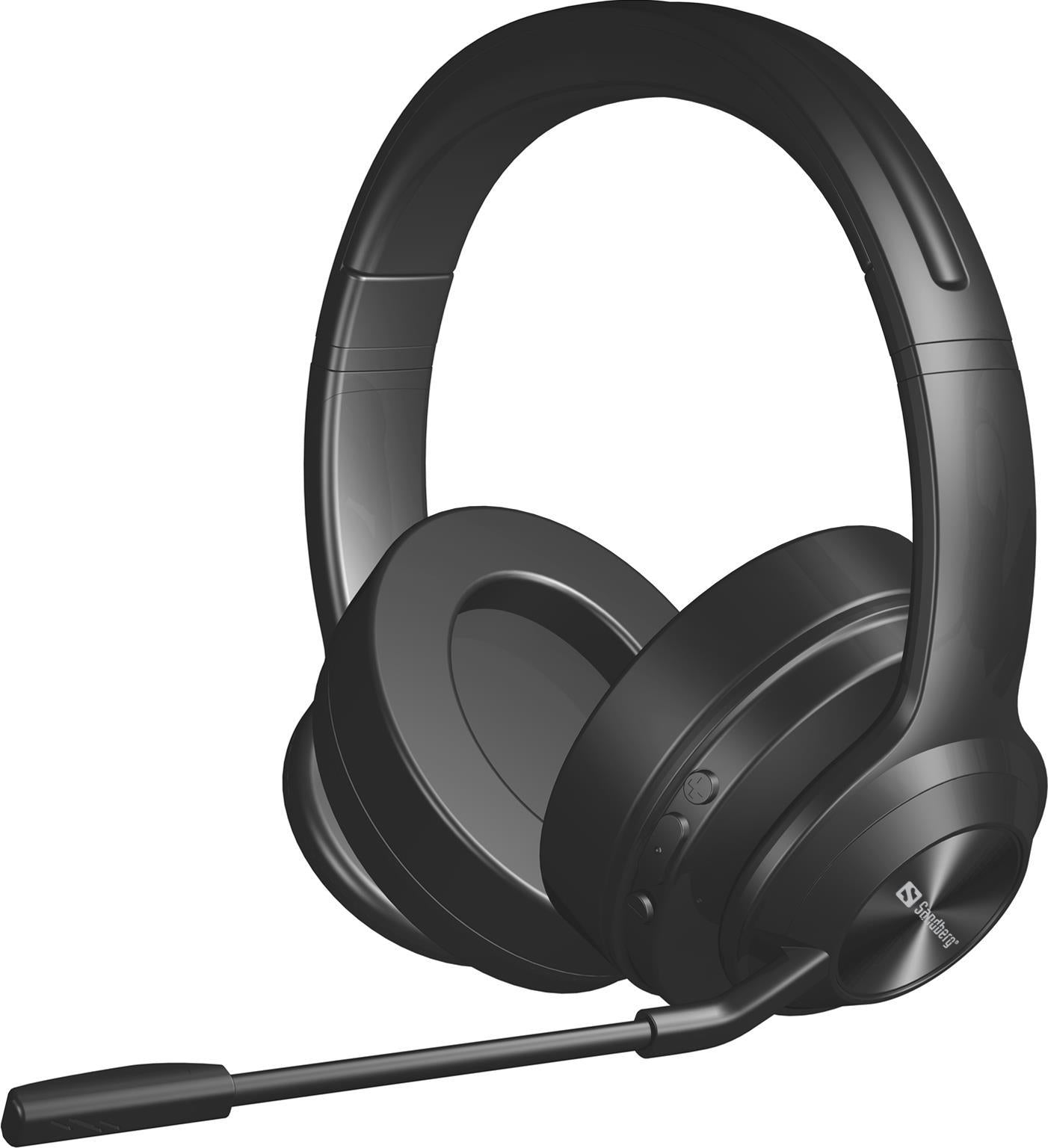Sandberg Bluetooth Headset ANC+ENC Pro Wireless Headphones Black (126-45)