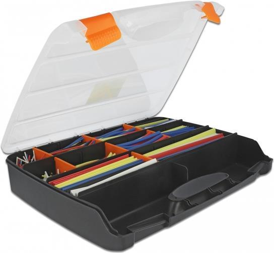Delock Heat Shrink Tubing Assortment Case, 590 Pieces, Assorted Colors (20674)