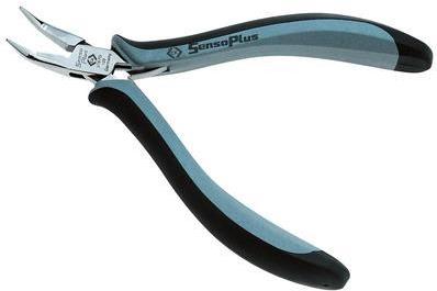 C.K Tools SensoPlus ESD Snipe Nose Pliers 120 mm, Curved/Straight (T3767D 120)