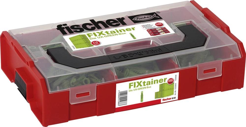 Fischer FIXtainer - Anchors - Plastic - Green - 210 Pieces - 532894