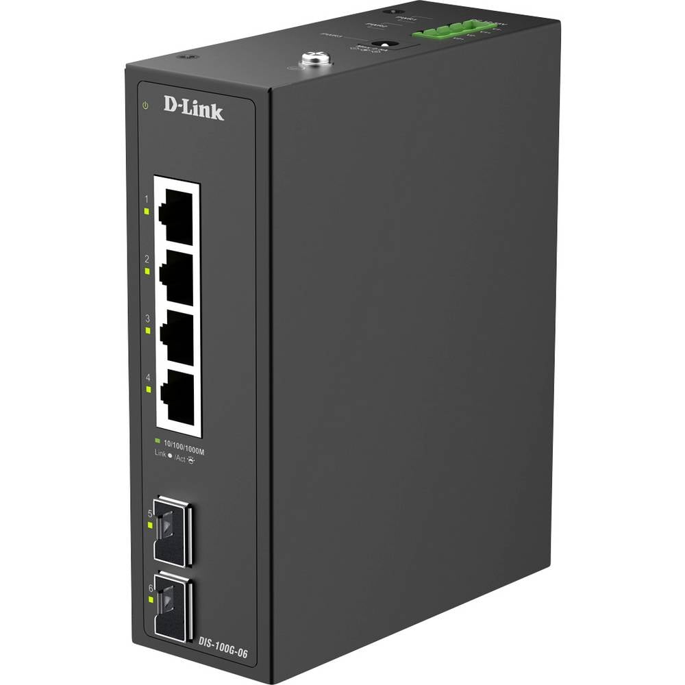 D-Link DIS 100 G-06 Unmanaged Industrial Switch 100G-06 DIS-100G-06