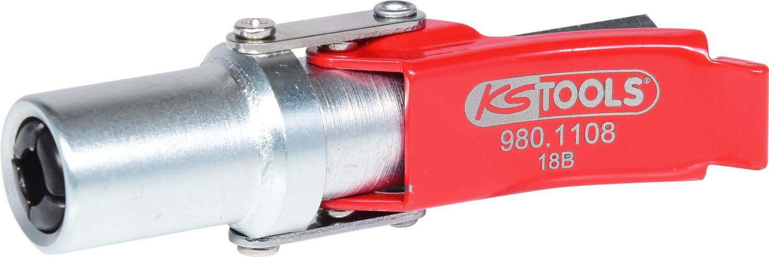 KS TOOLS Quick-Lock Coupling for Grease Guns 1/8