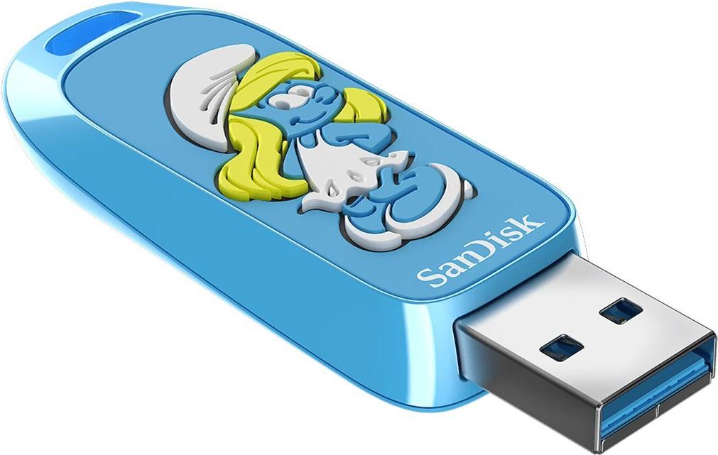 SanDisk Smurfs Smurfette Edition USB Flash Drive (SDCZIS-256 G-G46)