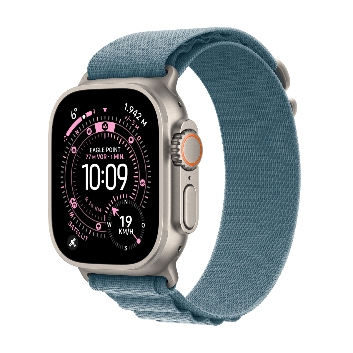 Apple Watch Ultra 3 Titanium Cellular 49 mm Alpine Loop Light Blue Large (MEWP4QF/A)