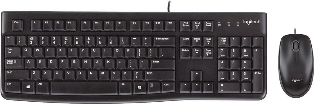 Logitech Desktop MK120 - Keyboard and Mouse Set - USB - Switzerland