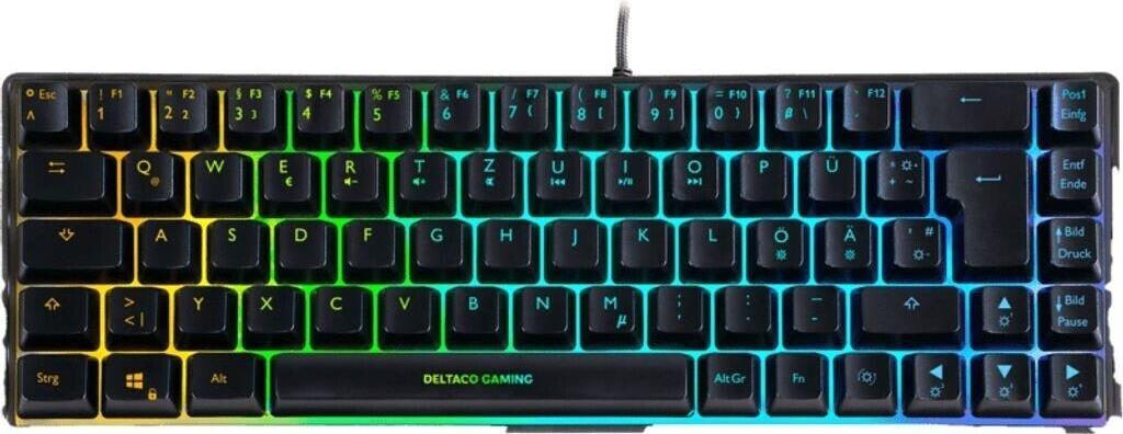 Deltaco Gaming GAM-158-DE USB QWERTZ Nordic Keyboard, Black