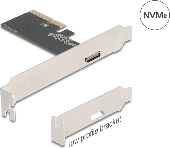 Delock PCI Express x4 Card to 1 x External OCuLink SFF-8612 - Low Profile (90965)