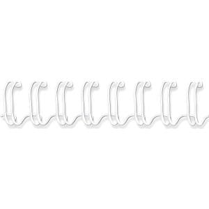 Fellowes Binding Wire 10 mm 297 mm 34 Rings A4 80 Sheets White 100 pcs.