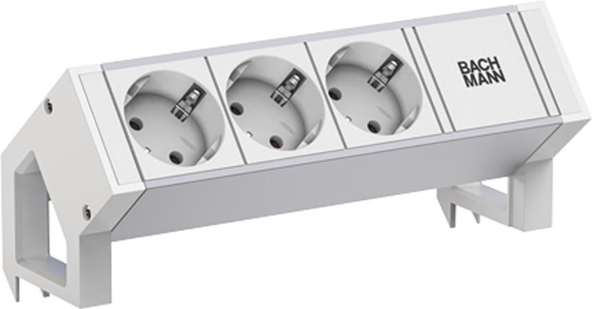 Bachmann Steckdosenleiste DESK2 ALU WHITE 937.406 (937.406)