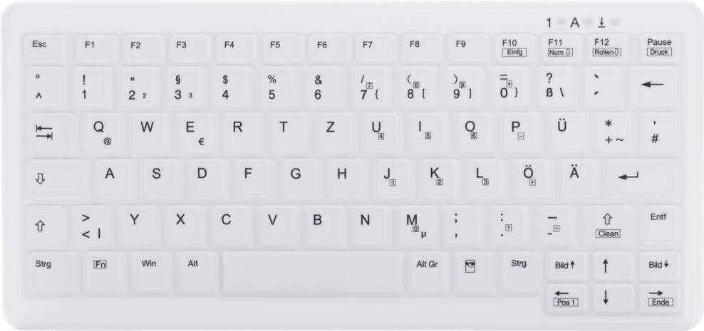 Active Key - MedicalKey AK-C4110 - Keyboard - USB - German - White