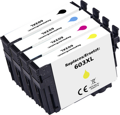 Renkforce Ink Cartridge Compatible with Epson 603XL Combo Pack Black, Cyan, Magenta, Yellow