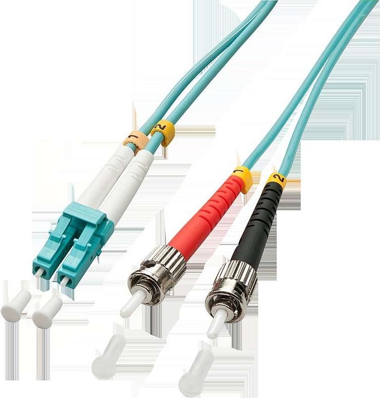 Lindy Patch Cable ST Multi-Mode (M) to LC Multi-Mode (M) 10 m Duplex OM3 (Halogen-Free)