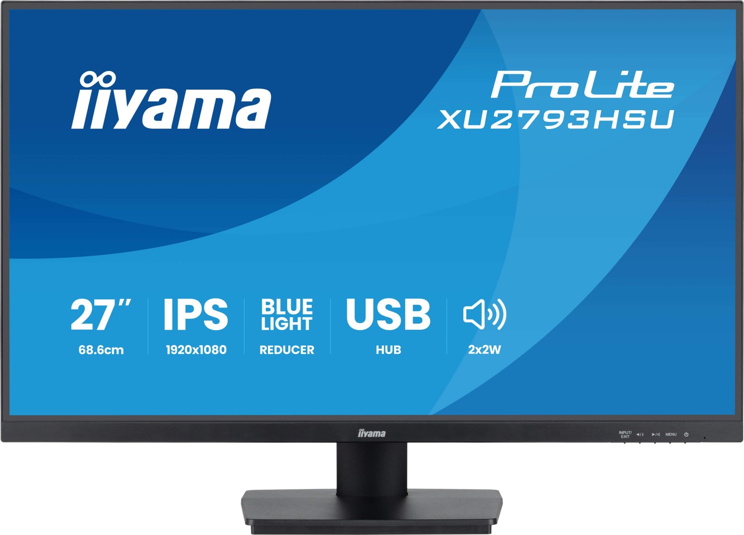 Iiyama TFT XU2793HSU IPS 27'' Monitor - 1920 x 1080 - 100Hz - HDMI, DisplayPort - XU2793HSU-B7