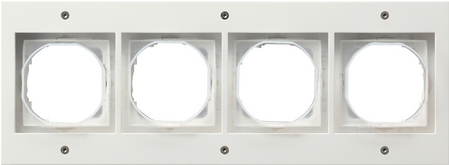 GIRA TX_44 White 4-Fold Cover Frame, 110x300 mm (021466)